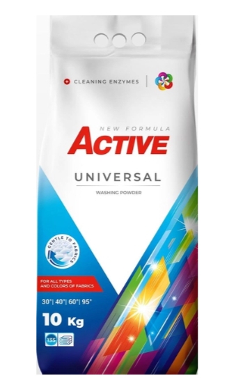 Порошок універсальний для автоматичного прання 10 кг ACTIVE